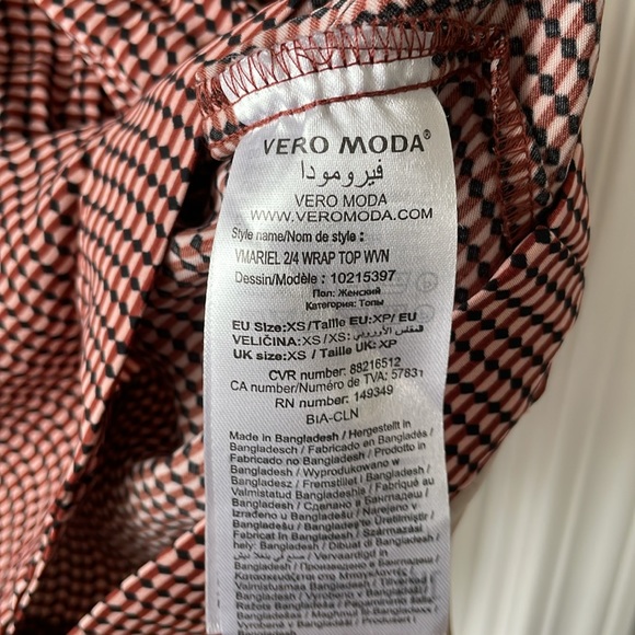 Vero Moda Blouse, Red, Size XS - Picture 6 of 6